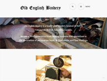 Tablet Screenshot of oldenglishbindery.com
